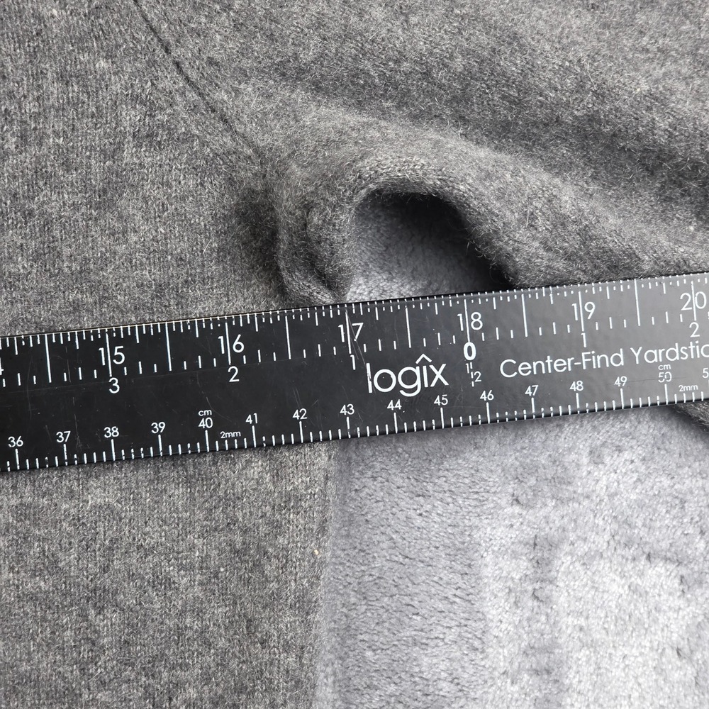 Lord & Taylor Turtleneck Sweater Womens Medium Grey Two Ply Cashmere Knit - Picture 8 of 8